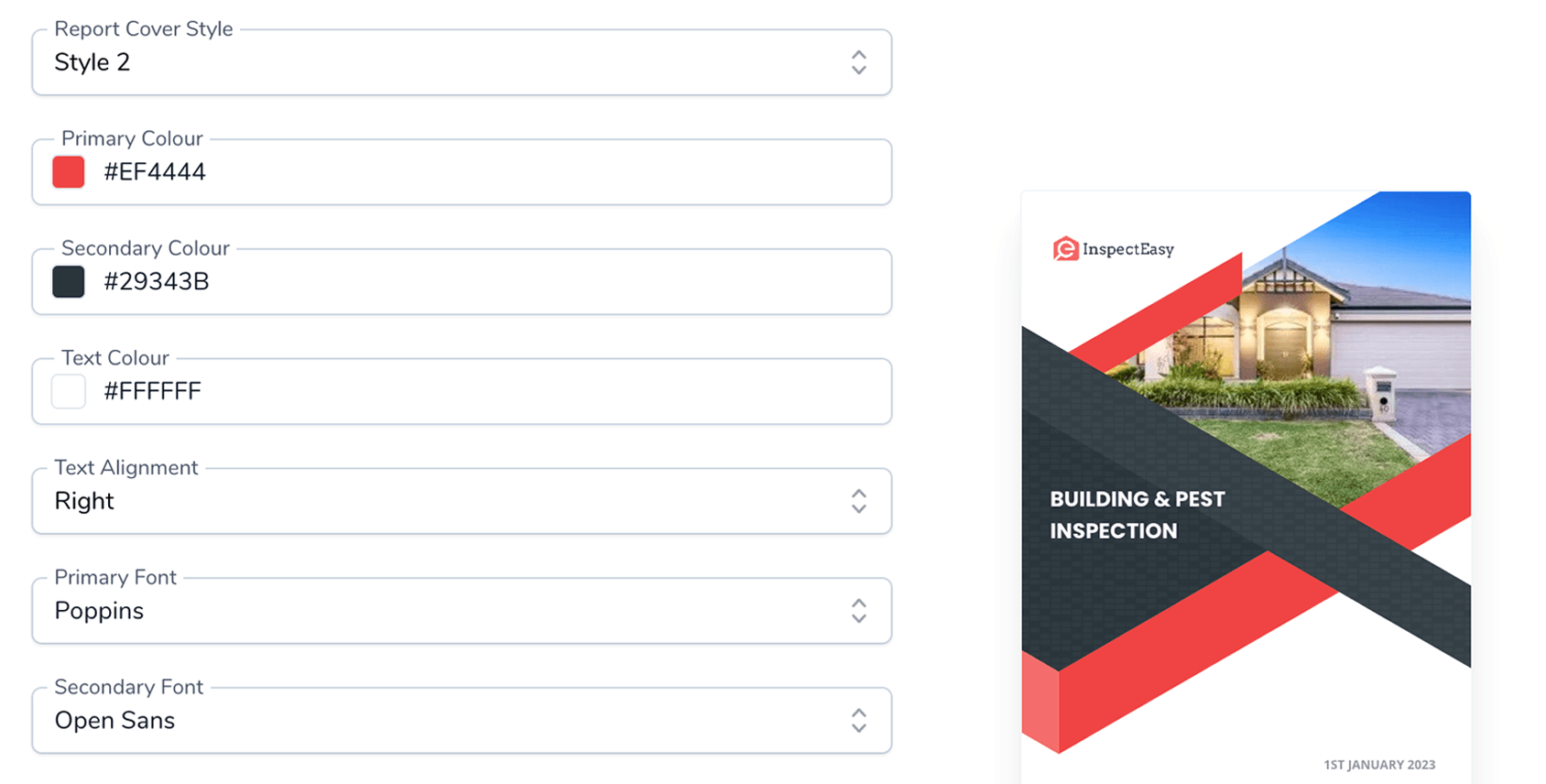 Customisable Reports